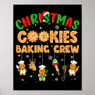 Christmas Cookies Baking Crew Funny Cookie Family  Poster