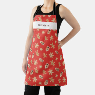 Christmas Cookies Baking Holiday Custom Festive Apron
