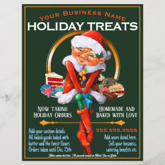 Christmas Cookies Catering Promotional Flyer
