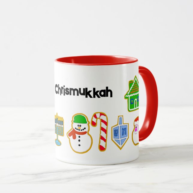 Christmas Cookies Chrismukkah Coffee Mug (Front Right)
