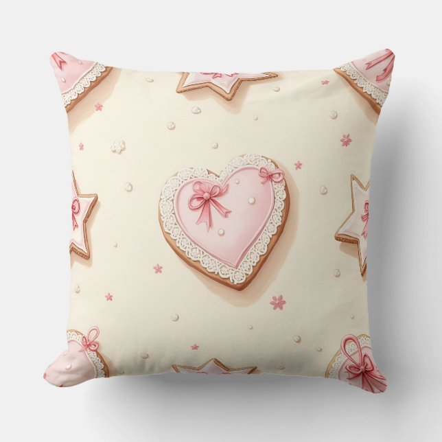  Christmas Cookies, Christmas, Author Natasha Us   Throw Pillow (Front)