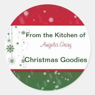 Christmas Cookies Exchange From the Kitchen Baking Classic Round Sticker