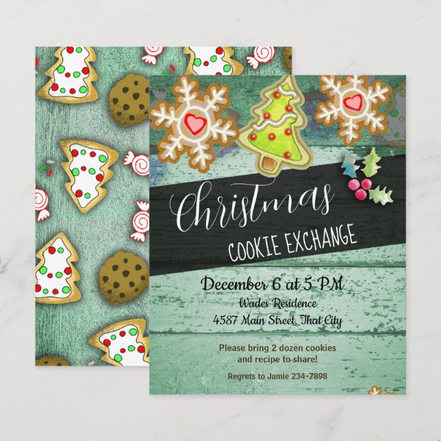 Christmas Cookies Exchange Party  (Front/Back)