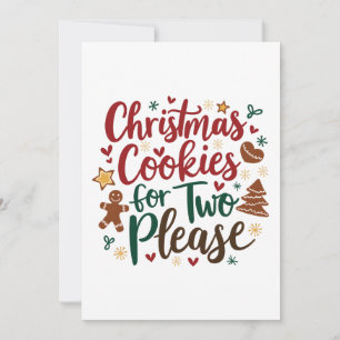 Christmas Cookies For Two Please Pregnancy  Xmas   Holiday Card