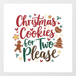 Christmas Cookies For Two Please Pregnancy  Xmas   Window Cling