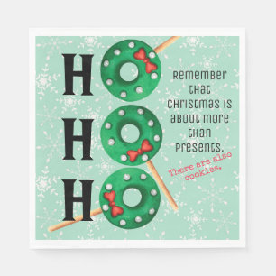 Christmas Cookies Funny Ho Ho Ho Holiday Napkin