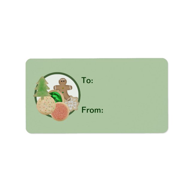 Christmas Cookies Gift Label (Front)