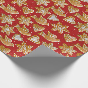 Christmas Cookies   Gingerbread Medovniky Wrapping Paper