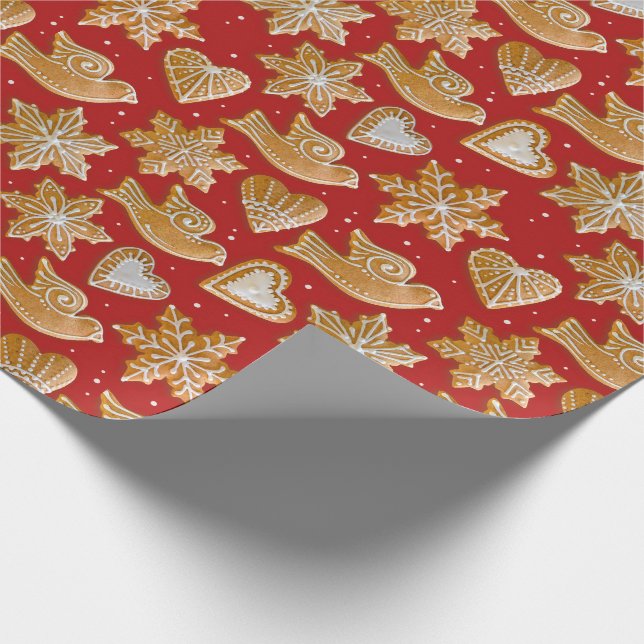 Christmas Cookies | Gingerbread Medovniky Wrapping Paper (Corner)