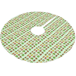 Christmas Cookies Holiday Baking Sand Tart Sugar Brushed Polyester Tree Skirt