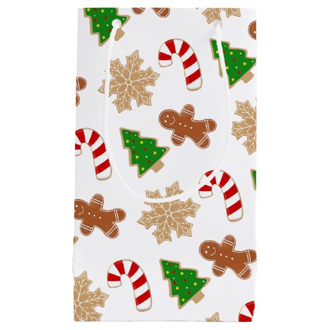 Christmas Cookies Holiday Small Gift Bag (Front)