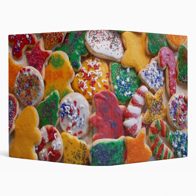 Christmas Cookies I Colourful Holiday Baking Binder (Background)