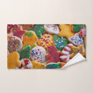 Christmas Cookies I Colourful Holiday Baking Hand Towel