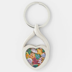 Christmas Cookies I Colourful Holiday Baking Keychain