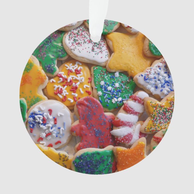 Christmas Cookies I Colourful Holiday Baking Ornament (Front)