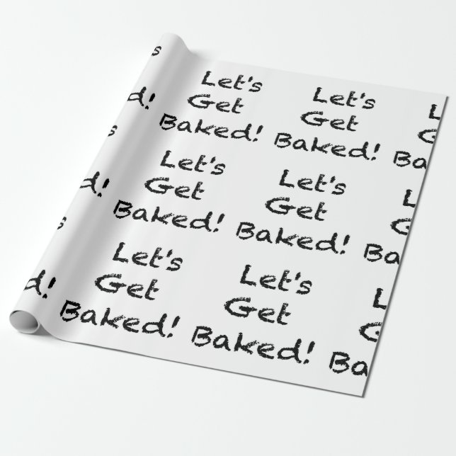 Christmas cookies let's get baked funny wrapping paper (Unrolled)
