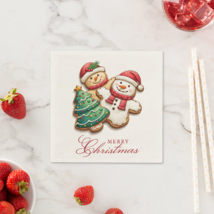Christmas Cookies Merry Christmas Napkin