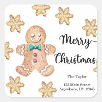Christmas cookies Merry christmas Return Adresse  