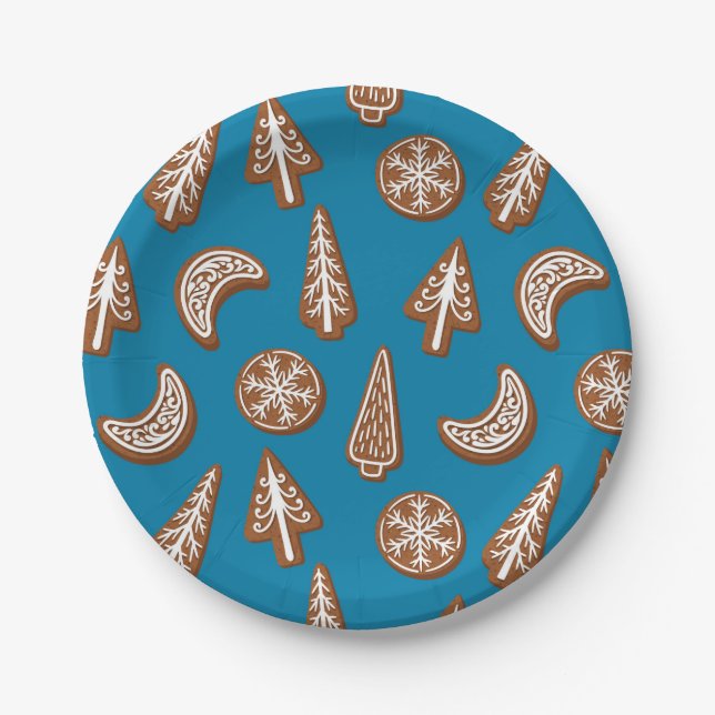 Christmas cookies paper plate (Front)