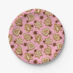 Christmas cookies paper plate
