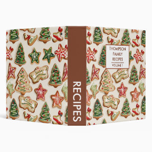 Christmas Cookies Personalized Recipe Binder