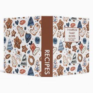 Christmas Cookies Personalized Recipe Binder