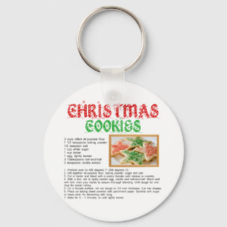 Christmas Cookies Recipe Keychain