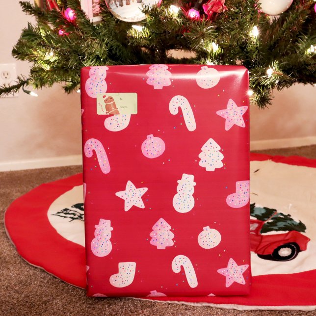 Christmas Cookies Red Wrapping Paper (Creator Uploaded)