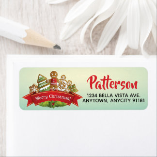Christmas Cookies Return Address Label
