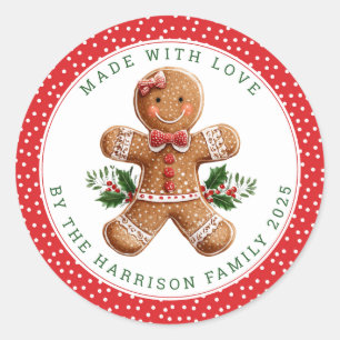 Christmas Cookies Round Stickers