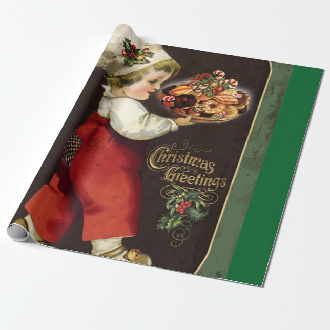 Christmas Cookies Wrapping Paper (Unrolled)