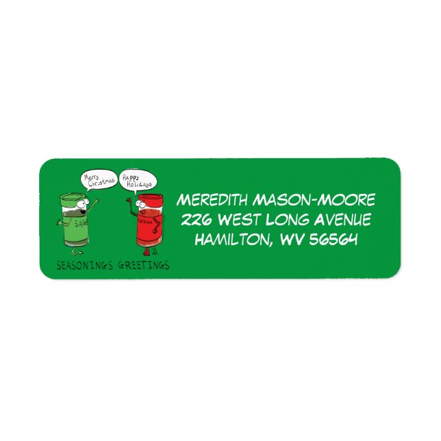 Christmas Cooking Funny Chef Spices (Front)