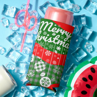 Christmas Cooler – White Ornaments & Merry Xtmas