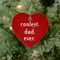 Christmas Coolest Dad Ever Red Father