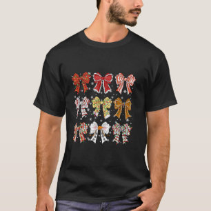 christmas coquette bow collection matching xmas pa T-Shirt