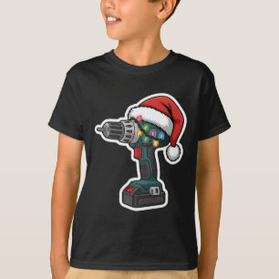 Christmas Cordless Drill Festive Holiday Xmas  T-Shirt