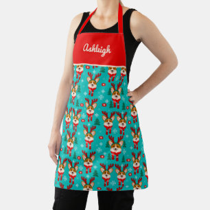 Christmas Corgi Apron