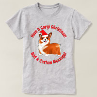 Christmas Corgi Dog With Santa Hat