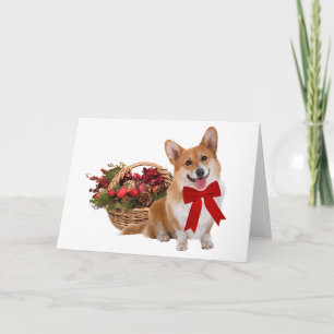 "Christmas Corgi" Greeting Card