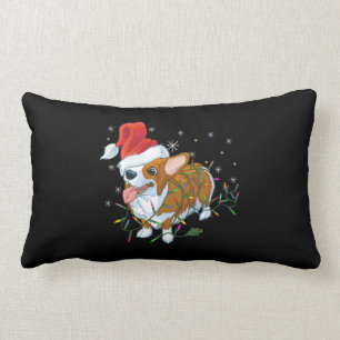 Christmas Corgi Lumbar Pillow