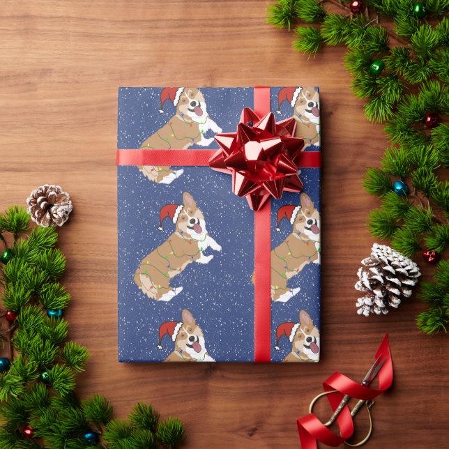Christmas Corgi  Wrapping Paper (Holiday Gift)