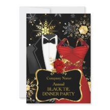 Christmas Corporate Black Tie Dinner Party Red