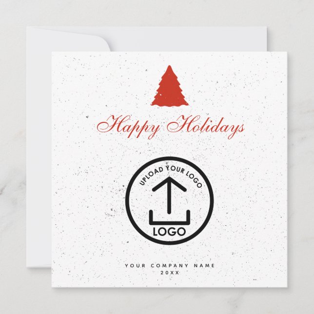 Christmas Corporate Business Logo Holiday Card (Front)