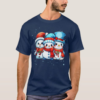Christmas Costume Cute Snowman Christmas T-Shirt