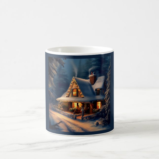Christmas Cottage 1 Coffee Mug (Center)