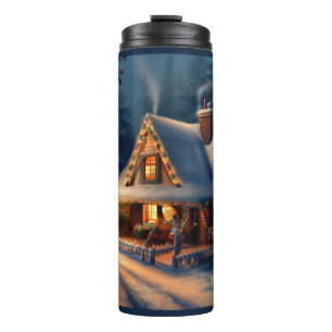 Christmas Cottage 1 Thermal Tumbler