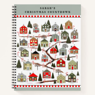 Christmas Countdown Holiday Planner Notebook