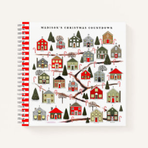 Christmas Countdown Holiday Planner Notebook