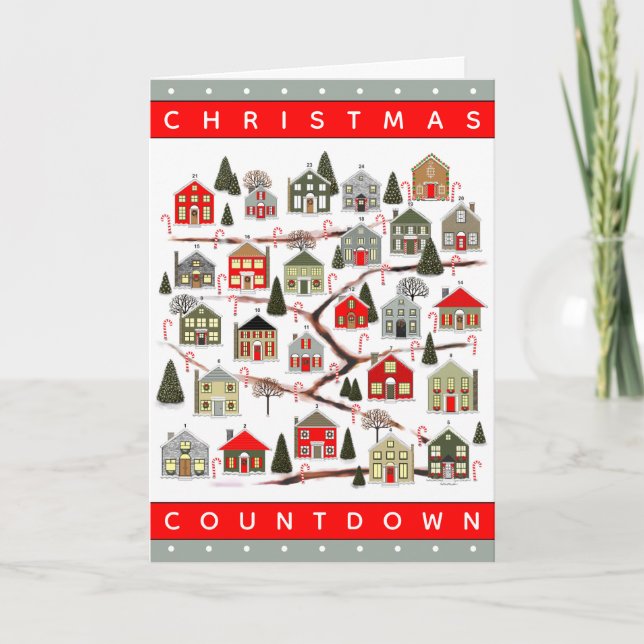 Christmas Countdown Thanksgiving Cards (Front)