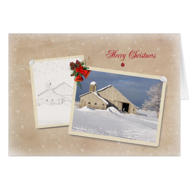 Christmas Country Barn (Front Horizontal)